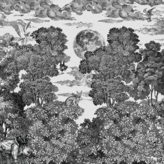 Fototapet Bellewood under the Moon, Graphite, personalizat, Rebel Walls