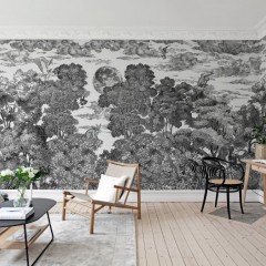 Fototapet Bellewood under the Moon, Graphite, personalizat, Rebel Walls