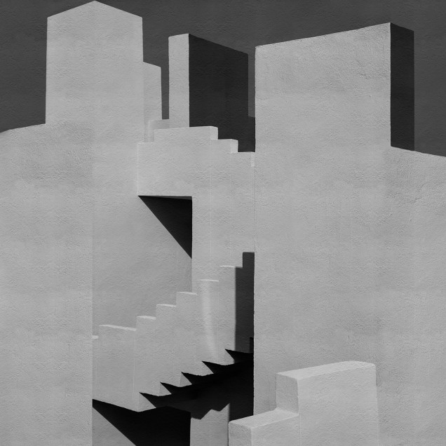 Tapet Happy Building, Concrete cu design minimalist in nuante de gri