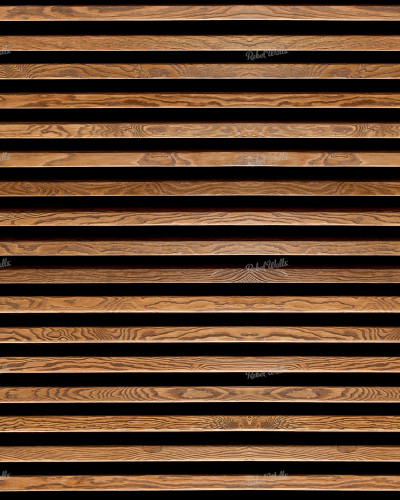 Tapet cu aspect de lemn, Rib Wood Horizontal, in decorul unui living.