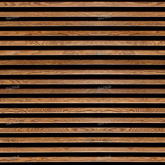 Tapet cu aspect de lemn, Rib Wood Horizontal, in decorul unui living.