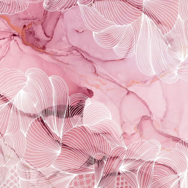 3D Opulence, Magenta, cu design abstract în nuanțe de magenta. Un 3D perfect pentru a transforma spațiul într-un refugiu de lux și stil.