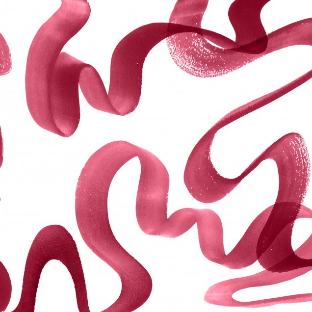 Wallpaper Waves Magenta cu un design abstract in nuante de magenta