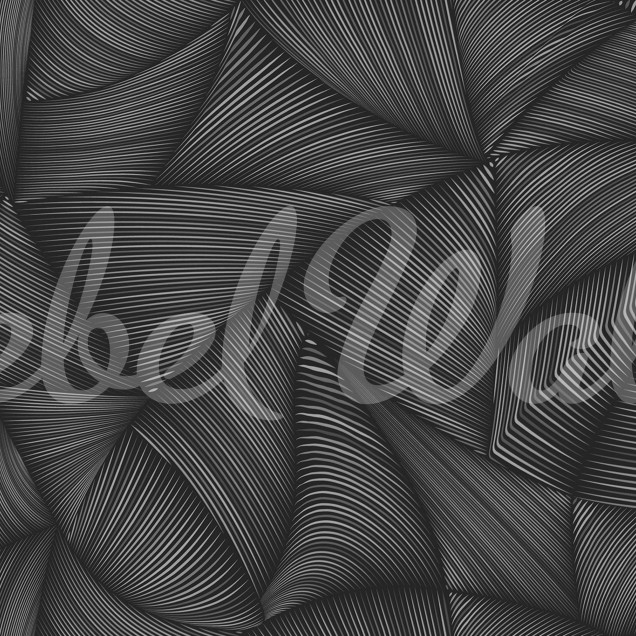 Fototapet cu design abstract in dungi negre si albe.