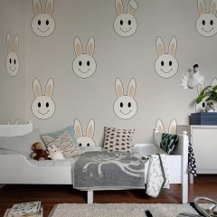 Fototapet Year of the Rabbit Smiley, Sand, personalizat, Rebel Walls