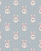 Year of the Rabbit Smiley, Light Blue, Rebel Walls