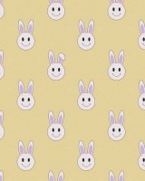 Year of the Rabbit Smiley, Saffron, Rebel Walls