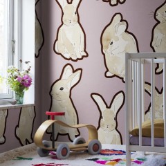 Fototapet Year of the Bunny, Lilac, personalizat, Rebel Walls