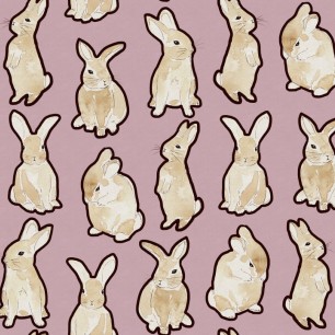 Fototapet Year of the Bunny, Lilac, Rebel Walls