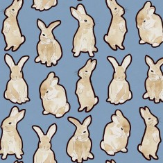 Fototapet Year of the Bunny, Blue, personalizat, Rebel Walls