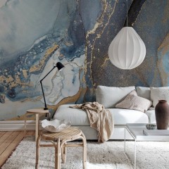 Fototapet Blue Agate, personalizat, Rebel Walls