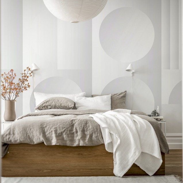 Geometric Shadows tapet pe un perete din living