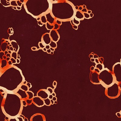 Lightning Clownfish wallpaper, abstract design, velvet material