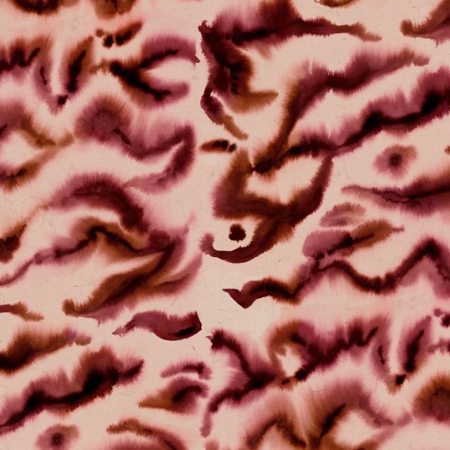 Tapet Guppy, Red cu design abstract in nuante de rosu si maro