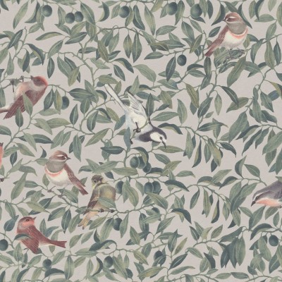 Tapet cu păsări din pădure - Backwood Birds, Sand