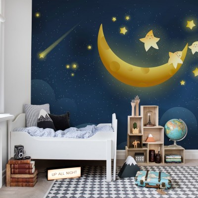 Tapet Sweet Dreams cu stele si luna