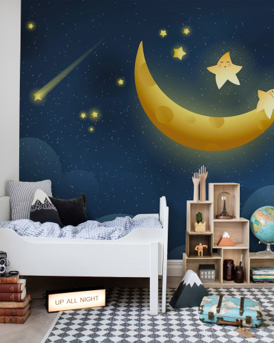 Tapet Sweet Dreams cu stele si luna