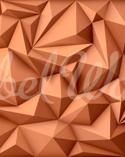 Acoustic Panel Orange - tapet geometric 3D cu efect optic