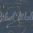 Fototapet Gold Swirl, Dark Blue, Rebel Walls