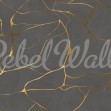 Fototapet Gold Swirl, Dark Gray, Rebel Walls