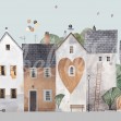 Cute Village, Pastel, Rebel Walls