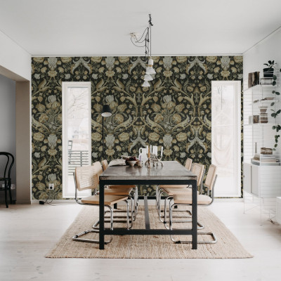 Tapet Vintage Tapestry, Yellow, Rebel Walls