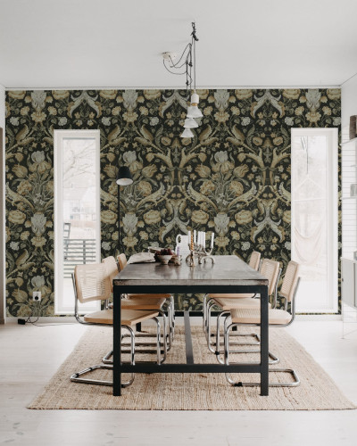 Tapet Vintage Tapestry, Yellow, Rebel Walls