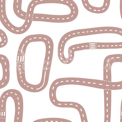 Tapet cu model Race Track, Soft Pink
