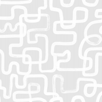 Tapet Artzy Lines, Gray, cu design minimalist și linii grafice subțiri de pe un fond gri deschis.