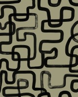 Artzy Lines, Olive Green, Rebel Walls
