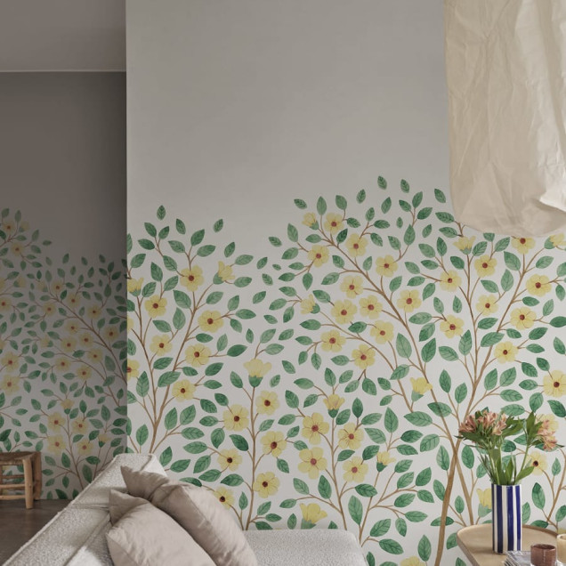 Tapet floral galben, Blossom Tree