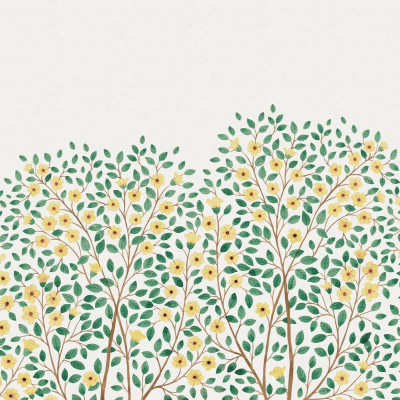 Tapet floral galben, Blossom Tree