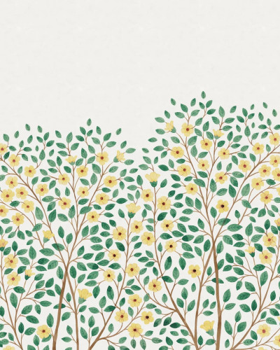 Tapet floral galben, Blossom Tree