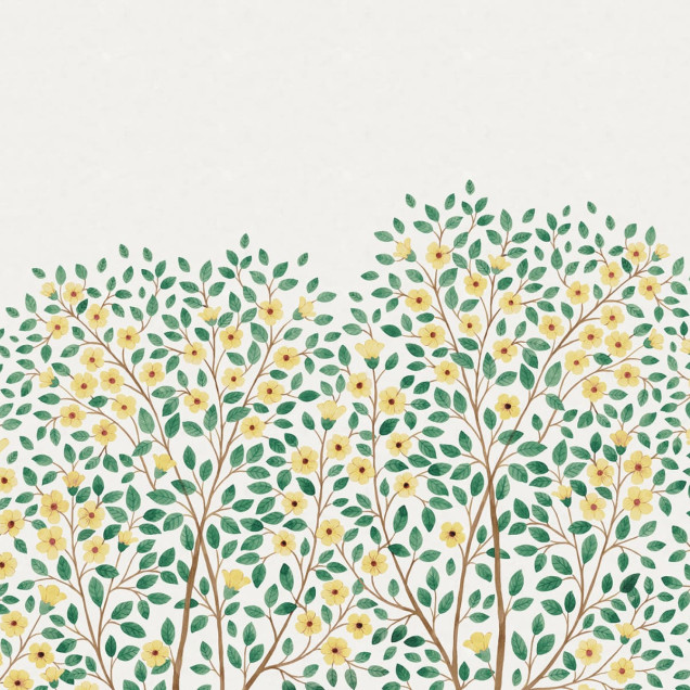 Tapet floral galben, Blossom Tree