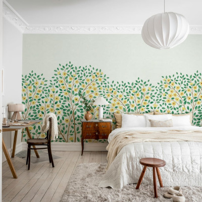 Tapet floral galben, Blossom Tree