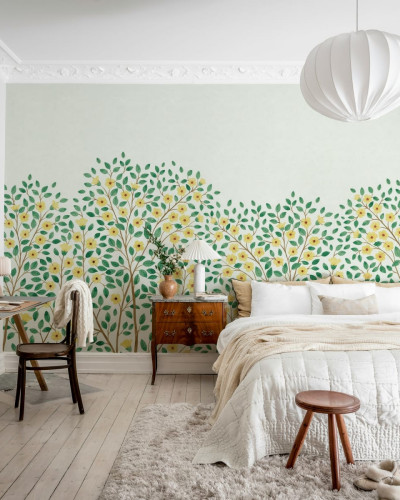 Tapet floral galben, Blossom Tree