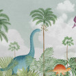 Fototapet Dinosaur World, Green, Rebel Walls