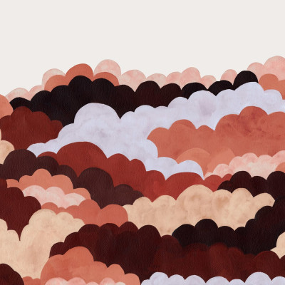 Fun Clouds, Red, Rebel Walls