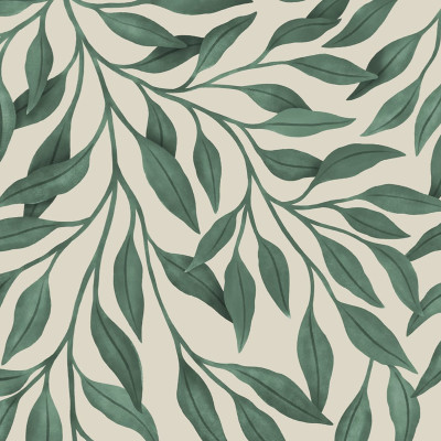 Giant Leaves, Dark Green wallpaper