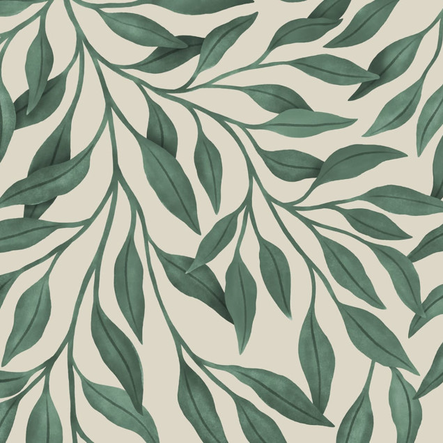 Giant Leaves, Dark Green wallpaper