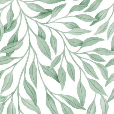 Tapet cu frunze verzi mari, Giant Leaves, Light Green