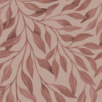 Tapet cu frunze mari, roz, Giant Leaves, Pink