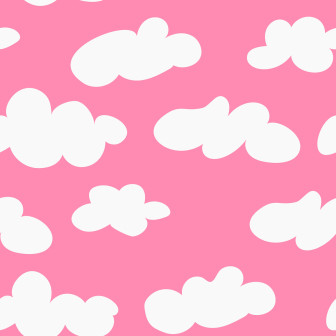 Fototapet Cloudy, Happy Pink, Rebel Walls
