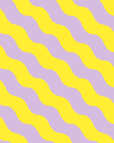 Tapet cu dungi ondulate, Lilac & Yellow
