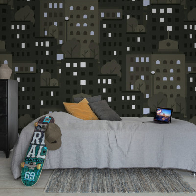 Tapet Big City Graphite
