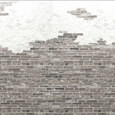 Tapet Ivory Bricks, Soft - un tapet minimalist cu aspect de cărămidă, ideal pentru a crea o statement wall în living, dormitor sau bucătărie.