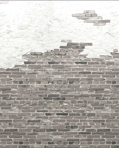 Tapet Ivory Bricks, Soft - un tapet minimalist cu aspect de cărămidă, ideal pentru a crea o statement wall în living, dormitor sau bucătărie.