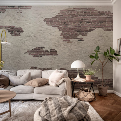 Tapet Ivory Bricks, Plaster cu aspect de caramida veche