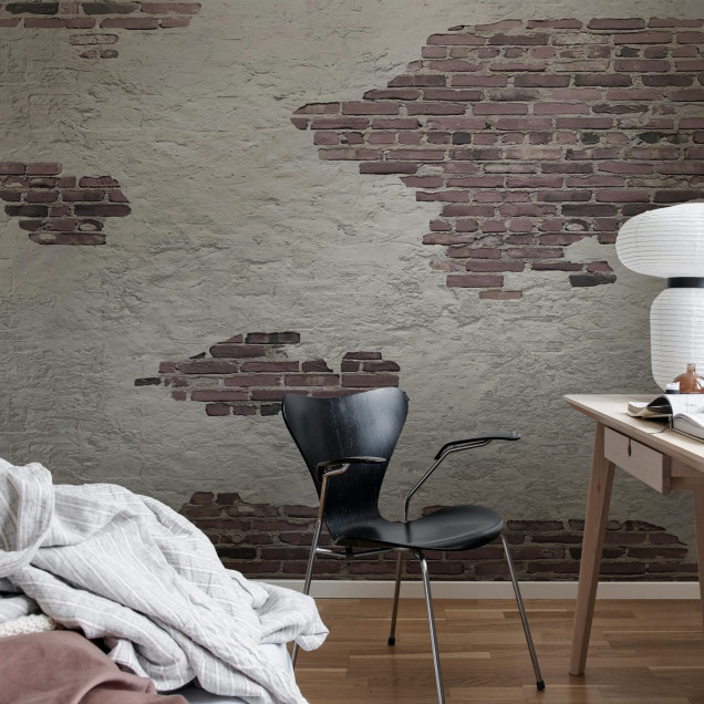 Tapet Ivory Bricks, Plaster cu aspect de caramida veche