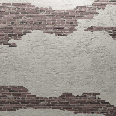 Tapet Ivory Bricks, Plaster cu aspect de caramida veche